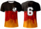 Deutschland Herren T-Shirt EM 2024 Fußball Trikot mit Nummer Tshirt Deutschland Fanartikel T-Shirts für Herren Kurzarm Rundhals Sommer, Trikot 2014 Soccer Jersey EM 2024 Tshirt
