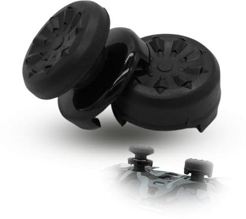 MatoSan 2X Erhöhter Controller Aufsatz – 7mm & 11mm Präzisionskappen für besseren Grip – Gaming Zubehör für Moderne Spielcontroller – Stick Schutz & Aim Assist (Schwarz)