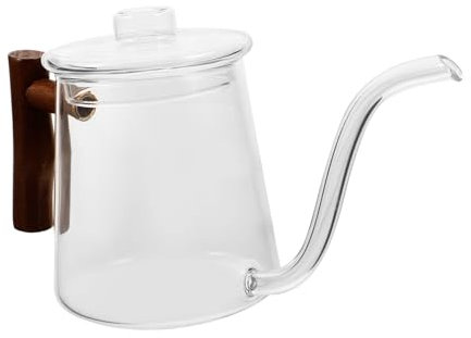 Ciieeo Tetera De Vidrio Para Cafetera Hervidor De Té Pico Estrecho Flujo Estable