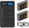 2X Shentec 7.2V Batterie Li-ION et Chargeur Micro USB Compatible avec Sony Batterie NP-FH50 DSLR-A230, DSLR-A290, DSLR-A330, DSLR-A380, DSLR-A390, DSC-HX1, DSC-HX100V, DSC-HX200V, HDR-TG5V