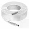 TECHZOCO Cable de extensión de alimentación CC, Cable alargador Alimentación CC, Apto con CCTV, DVR, Tira LED, Router, Pantallas, Sensores, Alexa, 12V CC 2A MAX,DC 5.5 x 2.1 mm, Blanco, 10 Metros