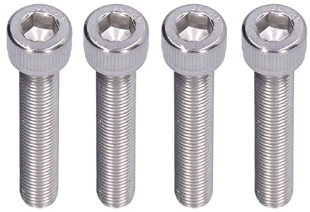 4 Stück Sechskantschraube Innensechskantschraube Edelstahl A2 70 1,25 mm Feingewinde Befestigungsmaterial (M10 * 55)