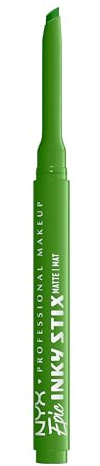NYX Professional Makeup Wasserfester Cream Gel Eyeliner, Bis zu 24 Stunden Halt, Epic Inky Stix, Farbe: On-Lime!