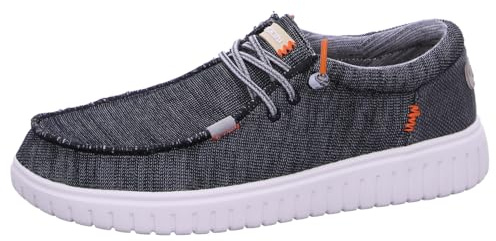 Fusion Leinenschuh Grau in Größe 48