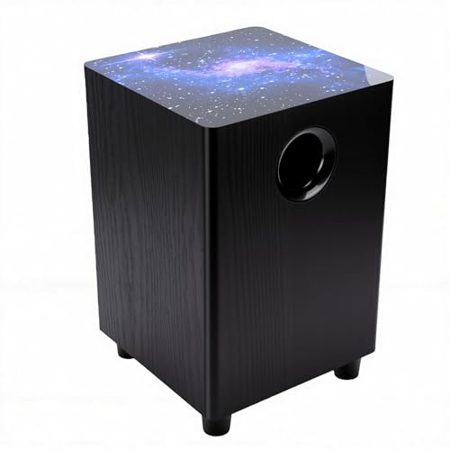 Yanmis Subwoofer Passivo da 6,5, Altoparlante Home Theatre con Tecnologia Ground Gain e Bassi Potenti, Struttura in MDF e Base Robusta da 40 Mm per un Suono Coinvolgente - Nero