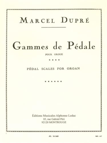 GAMMES DE PEDALE ORGUE