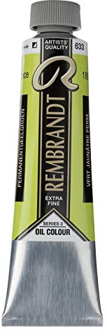 Rembrandt Oil Paint 40ml PERMANENT YELLOW GREEN