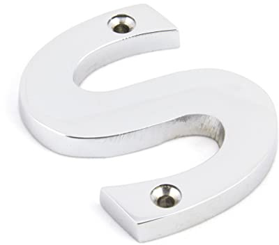 From the Anvil 83802S Letter S-Polished Chrome