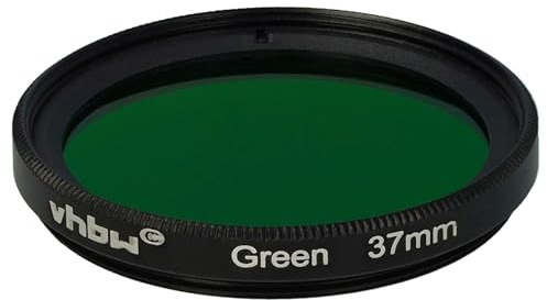 vhbw Universal Farbfilter grün für Kamera Objektive mit 37mm Filtergewinde - Grünfilter