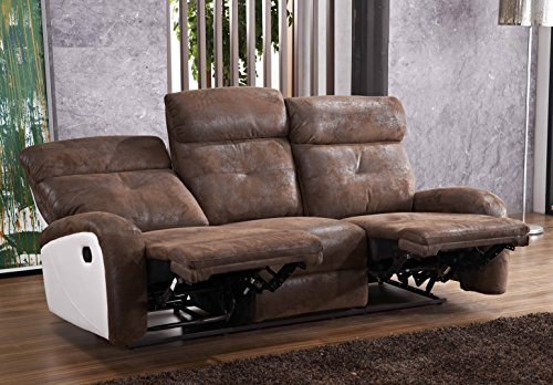 Mapo Möbel Fernsehsofa Relaxsofa Microfasersofa Fernsehsessel 5130-3-PU