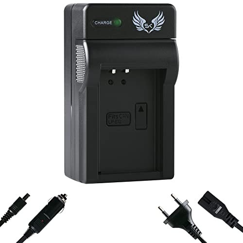SK Akku Ladegerät Charger für Canon LP-E12 passend zu Canon EOS M M2 M10 M50 M100 M200 100D // PowerShot SX70 HS