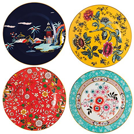 Wedgwood Wonderlust Plate 8 inch Plate Set of 4, Multiple