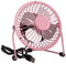 Invero® Mini USB 4-Inch Tilting Desktop Cooling Fan with Metal Shell and Aluminium Blades ideal for Home, Office, Laptops, Notebooks, Desktop PC's and more - Simple Plug & Play - Pink