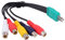 Yeworth Ersatz für Samsung-TV-Komponentenadapter, 0,3 m, 3,5 mm männlich auf 5 Cinch-Buchse, Audio-Video-AV-Adapterkabel, kompatibel mit Samsung LED LCD TV BN39-01154W