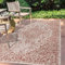 JONATHAN Y Rozetta SMB102 Boho-Medaillon, strukturiertes Gewebe, für drinnen und draußen, 91 x 152 cm, Rot/Taupe
