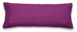 Energy Colors Textil - Hogar Funda de Almohada para Cama, 50% Algodón 50% Poliester. (Berenjena, Cama 150, 45x165 cm)