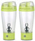 Rosenstein & Söhne Mixbecher: 2er-Set selbstrührende Trinkbecher mit elektrischem Quirl, BPA-frei (Becher mit integriertem Mixer, Blender-Shaker, Elektrischer)