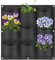 AkiiGer Wall Planting Bags, 9 Pockets Hanging Planting Grow Bag, Gardening Vertical Greening Flower Container, Living Wall Grow Bags for Home Office Balcony Decor, Black