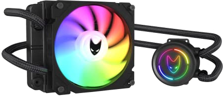 Oversteel - ZIRCON Refrigeración Líquida 120mm RGB, Ventilador PWM 120mm RGB, TDP 170W, Compatible con Intel y AMD AM4, Color Negro