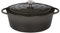 Küchenprofi Gusseisen Bräter mit Deckel, grau/innen schwarz, 33 cm, Schmortopf, Dutch Oven, Brotbacktopf, emailliert, für alle Herdarten(inkl. Induktion), zum Schmoren, Backen,Braten, 0402000733