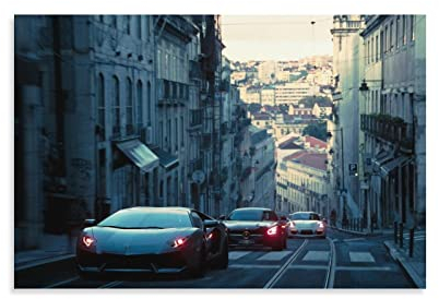 Supercar Poster für Gran Turismo Rennauto, Sportwagen, Poster, dekoratives Gemälde, Leinwand, Wandposter und Kunstbild, modernes Familien-Schlafzimmer, Dekoration, Poster, 30 x 45 cm