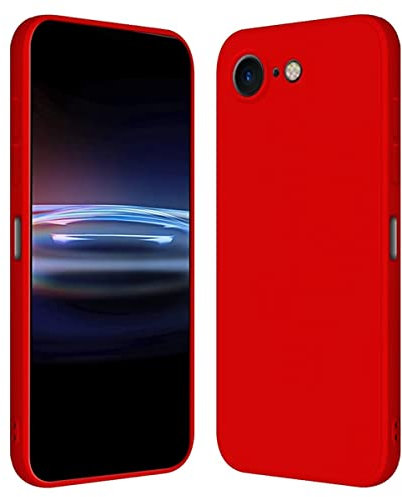 RankOne Custodia per iPhone 7 / iPhone 8 / iPhone SE 2020 / SE 2022 (4.7 Inches) Cover Morbida in Silicone TPU - Rosso Cina