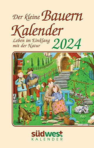Der kleine Bauernkalender - Taschenkalender 2024 - Leben im Einklang mit der Natur - Südwest-Verlag - 10 cm x 15 cm