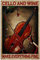 Cello and Wine Make Everything Fine,12 * 8 Inches Vintage Funny Poster Wall Decor Art Gift Retro Picture Metal Sign