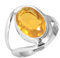 925 Sterling Silber Ring Citrin Quarz Handgemacht Schmuck Größe 65 (20.7) (99021_CIT_R13)