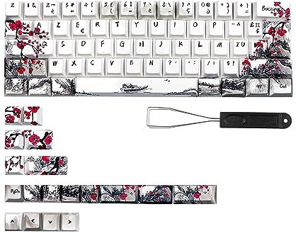 CherryProfile Touches Allemand, Français, Espagne, Japonais, Anglais, DyeSub, 80 touches, CherryProfile Touches CherryProfile Touches de Clavier Qwertz Azerty Touches de Clavier 80 Touches PBT DYESUB