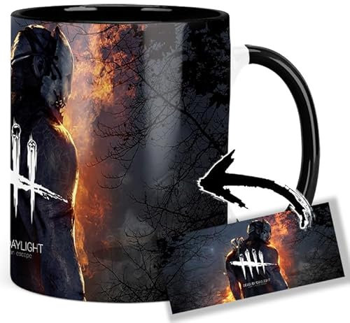 MasTazas Dead By Daylight Tasse Ceramique Intérieure et Poignée Noire Mug
