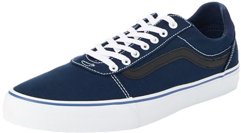 Vans Men's Ward Sneaker, Canvas Dress Blues White, 12 UK