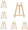 AHAQU 6PCS Mini Easel Stand, 20x28cm Wooden Tabletop Easel Holder Stand, Artist Triangle Easel, Small Desktop Display Easel for Photos, Painting, Drawing, Calendar, Weddings, Crafts