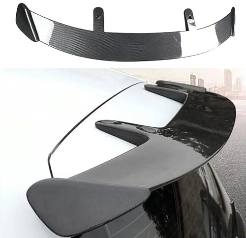 LJJHFCD Auto ABS Heckspoiler für Mini Hatch R50 R56 F55 F56 JCW/One/One D/Cooper/S 2001-2022 2023 2024, Hinten Spoiler Spoilerlippe Kofferraumspoiler Modification Zubehör,Carbon Pattern