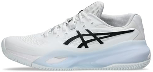 ASICS Men's Gel-Resolution X Clay Tennis Shoes, 11, White/Black