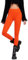 sissycos Frauen Fluoreszierende Farbe Lange elastische Taille Leggings(Leuchtendes Neon Orange,L)