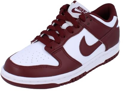 NIKE FB9109-115 Dunk Low (GS) Men White/Redwood-Gym RED UK 3.5