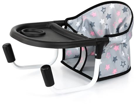 Bayer Design 65907AA Puppentischsitz, Sitz für Puppen mit intergiertem Tablett, für Puppen bis 46 cm