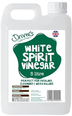 Driver’s White Spirit Vinegar – 5 Litre Catering Pack | Classic Clear Vinegar for Cooking, Pickling, Cleaning & Household Use