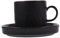 Cabilock 1 Juego Juego De Taza De Café Retro De Té Tazas y Platillos De Té Porcelana Mantener Mamá Tazas De Café Antiguas Taza Con Platillo Taza De Té y Platillo Del Festival Cerámica Negro