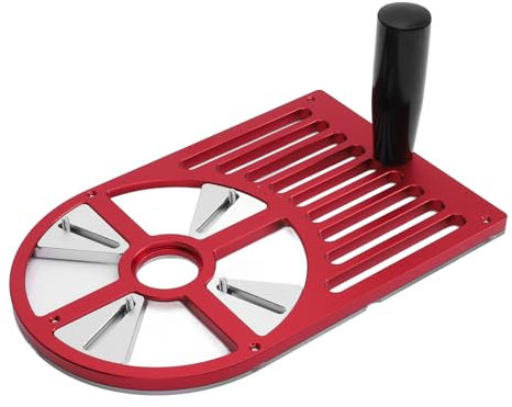 Universal Trim Router Base Plate, Aluminum Alloy with Handle for Router (65-132mm)