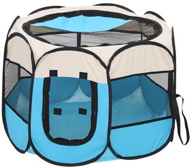 Djowyh Indoor Hunde,Welpe Kitten Camping Mesh Halbgeschlossenes - Geräumiger Käfig Für Kitten Igel Meerschweinchen Frettchen Hamster Unterwegs Garten Außenbereich Balkon