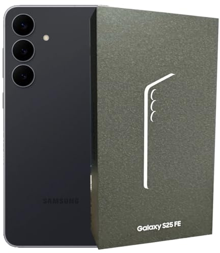Samsung Galaxy S25 FE 5G SM-S731B Exynos 2400 8GB RAM SIM-Free Unlocked Android 16 Smartphone (Jetblack, 256, GB)