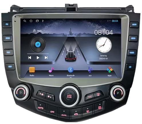 2 DIN Radio para Honda Accord 7 CM 2003-2008 9 Inches Android 15 Android Auto FM Am Bluetooth USB para, 4 Core 2G+64G