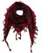 Superfreak Palituch zweifarbig klassisch°PLO Schal°100x100 cm°Pali Palästinenser Arafat Tuch°100% Baumwolle – alle Farben!!!, Rot-bordeaux/Schwarz, 100x100cm