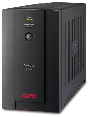 APC Back-UPS BX - BX950UI - Gruppo di Continuità (UPS) Potenza 950VA (AVR, 6 Uscite IEC-C13, USB, Shutdown Software)