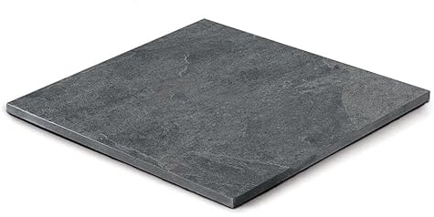 Gartenwelt Riegelsberger Premium Keramikplatten Feinstein Terrasse Feinsteinzeug Bodenplatten Terrassenplatten Made in Italy ca. 60x60 cm Museo Ardesia Nera 23,04m² (1 Palette)