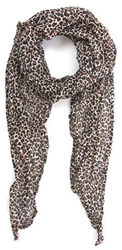 collezione alessandro Italienischer Leo Schal Yasminda mit schönem Leodruck 200cm x 80cm
