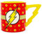 Silver Buffalo DC Comics Flash Stripes Logo Tazza in ceramica con manico Lightning, 590 ml, rosso