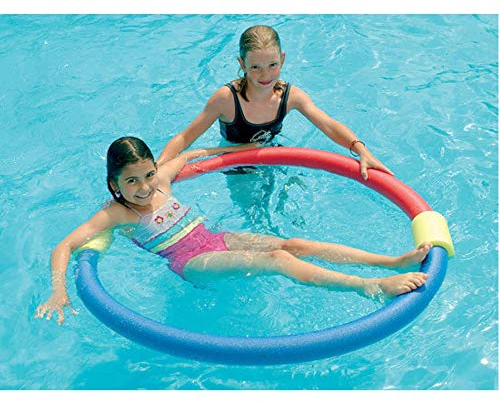 Verbinder für Schwimmnudel 2-Loch, 2 + 2 Set (Rot + Blau)